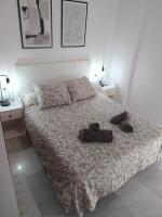 Postel nebo postele na pokoji v ubytování Apartamento cerca del centro histórico de Málaga II