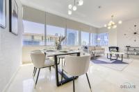 Posezení v ubytování Coastal 2BR at Sky Gardens DIFC by Deluxe Holiday Homes