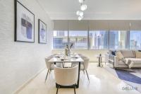 Posezení v ubytování Coastal 2BR at Sky Gardens DIFC by Deluxe Holiday Homes