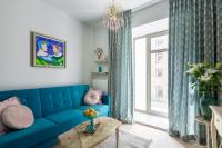 Posezení v ubytování Apartament Wenecja Błękitna - Młyn Maria - Art Apartments