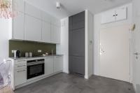 Kuchyň nebo kuchyňský kout v ubytování Apartament Wenecja Błękitna - Młyn Maria - Art Apartments