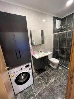 A bathroom at White House Apart