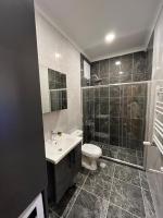 A bathroom at White House Apart