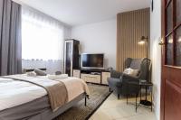 Posteľ alebo postele v izbe v ubytovaní Apartament Tatry55