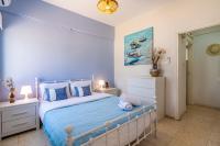 Postel nebo postele na pokoji v ubytování Sea Breeze 1-BR Apt in Pyla