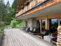 Posezení v ubytování Chalet La Renarde