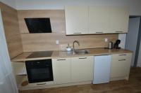Kuchyň nebo kuchyňský kout v ubytování Apartmány u Pešlů