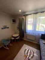 Posezení v ubytování Tiny house