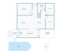 The floor plan of Villa Loly by Villa Plus