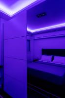 Posteľ alebo postele v izbe v ubytovaní Luxury penthouse , breathtaking Acropolis view
