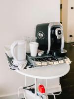 Coffee and tea making facilities at CRUdiS Luxury rooms