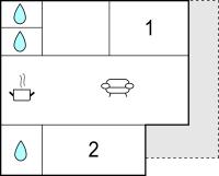 Plán poschodí v ubytovaní Attraktive Ferienwohnung