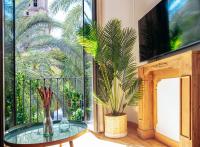 A television and/or entertainment centre at Casa de la Romanilla