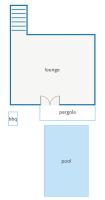 The floor plan of Villa Buena Vista by Villa Plus