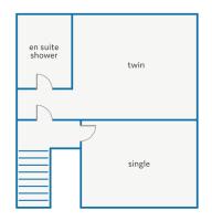 The floor plan of Villa Buena Vista by Villa Plus