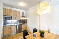 Kuchyň nebo kuchyňský kout v ubytování Pilsner Apartments