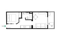 Plan piętra w obiekcie Los cristianos - San Telmo piscina y vistas mar 2