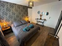 Część wypoczynkowa w obiekcie Logement avec terrasse,4 pers, parking
