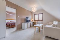 TV a/nebo společenská místnost v ubytování Hotel Rusava