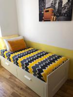 Posteľ alebo postele v izbe v ubytovaní Apartment Tashi, Korzo - Rijeka, 2 bedrooms