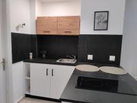 Kuchyň nebo kuchyňský kout v ubytování Valentinos Apartments