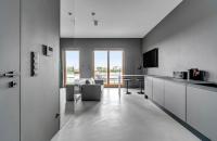 Kuchyň nebo kuchyňský kout v ubytování Apartament Gdańsk Premium Lux Nadmotławie