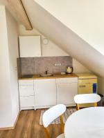 Kuchyň nebo kuchyňský kout v ubytování Apartmány u Koláčků