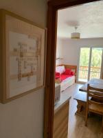 Łóżko lub łóżka w pokoju w obiekcie Valberg 8 couchages cocon familial