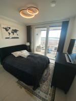 Půdorys ubytování Luxury 1-bedroom apartment with sauna and sea view