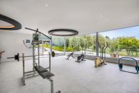 Posilňovňa alebo fitness centrum v ubytovaní Anna Hotel