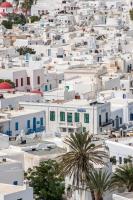 Výhľad na mesto Mykonos (mesto) alebo výhľad na mesto priamo z hotela