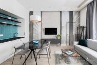 Televízia a/alebo spoločenská miestnosť v ubytovaní White Boat Apartment BLUE