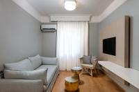 Posezení v ubytování ΟΜΟΡΦΟ ΔΙΑΜΕΡΙΣΜΑ ΣΤΟ ΚΕΝΤΡΟ ΤΗΣ ΘΕΣΣΑΛΟΝΙΚΗΣ