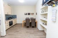 A kitchen or kitchenette at Comfortable romantic 1 bedroom apartment near Augarten