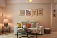 A seating area at Spirou Merkouri Handcrafted 2BD Home