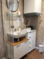 Koupelna v ubytování Tiny house