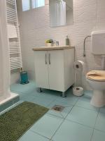A bathroom at Bazsalikom Vendégház