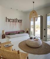 Posteľ alebo postele v izbe v ubytovaní Casa Botanica Luxury Villas Antiparos