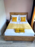 Posteľ alebo postele v izbe v ubytovaní Apartament Luxusowe Karkonosze
