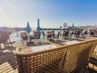 Balkón nebo terasa v ubytování YachtHotel Helvetia Spa- und Wellnessdomizil