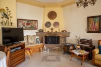 Televízia a/alebo spoločenská miestnosť v ubytovaní Violetta's House Παραδοσιακή Βίλα στην Πορταριά