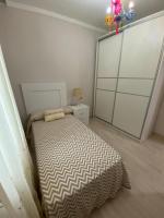 Postel nebo postele na pokoji v ubytování Casa en la playa