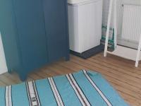 Łóżko lub łóżka w pokoju w obiekcie Maison cosy à 200m de la plage, 3 ch, terrasse, WiFi, proche centre, idéale pour famille - FR-1-675-7