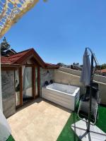 A balcony or terrace at Castle Old Town Hotel