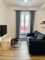 Televízia a/alebo spoločenská miestnosť v ubytovaní Superbe appartement T2 en plein centre d'Ajaccio, rue Fesch