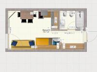 Plán poschodí v ubytovaní CASA CERVINIA SHUSS 2