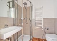 A bathroom at The river corner