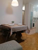 Kuchyň nebo kuchyňský kout v ubytování Apartment Karla