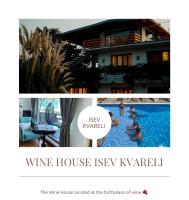 a picture of a villa with people in a swimming pool at Isev Kvareli in Kvareli