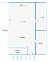 The floor plan of Villa Kery by Villa Plus